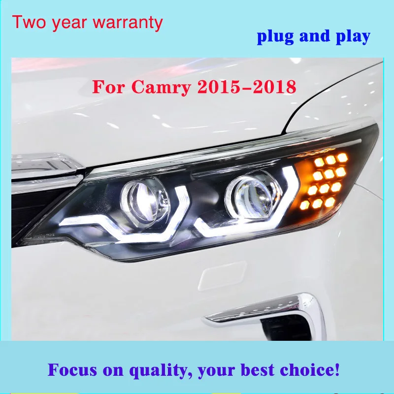 Автомобильный Стайлинг для- Camry фары светодиодная фара дальнего света Camry светодиодный DRL h7/d2h hid фары аксессуары