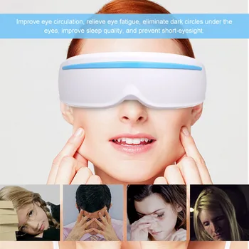 

Adjustable Electric Eye Massager Multi-frequency Vibration & Nano Blue Light Therapy Machine For Eye Circulation Fatigue Relieve