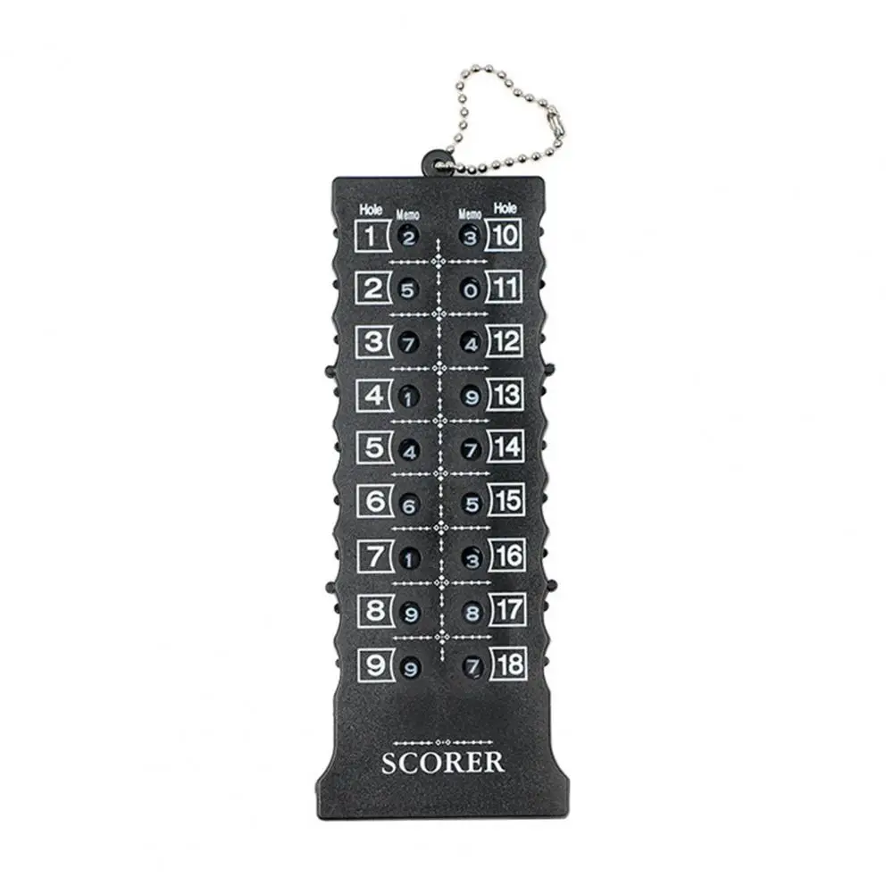 

1PCS Black 18 Hole Golf Stroke Shot Putt Score Counter Keeper with Key Chain Wholesale Golf Stroke Counter Scoreboard