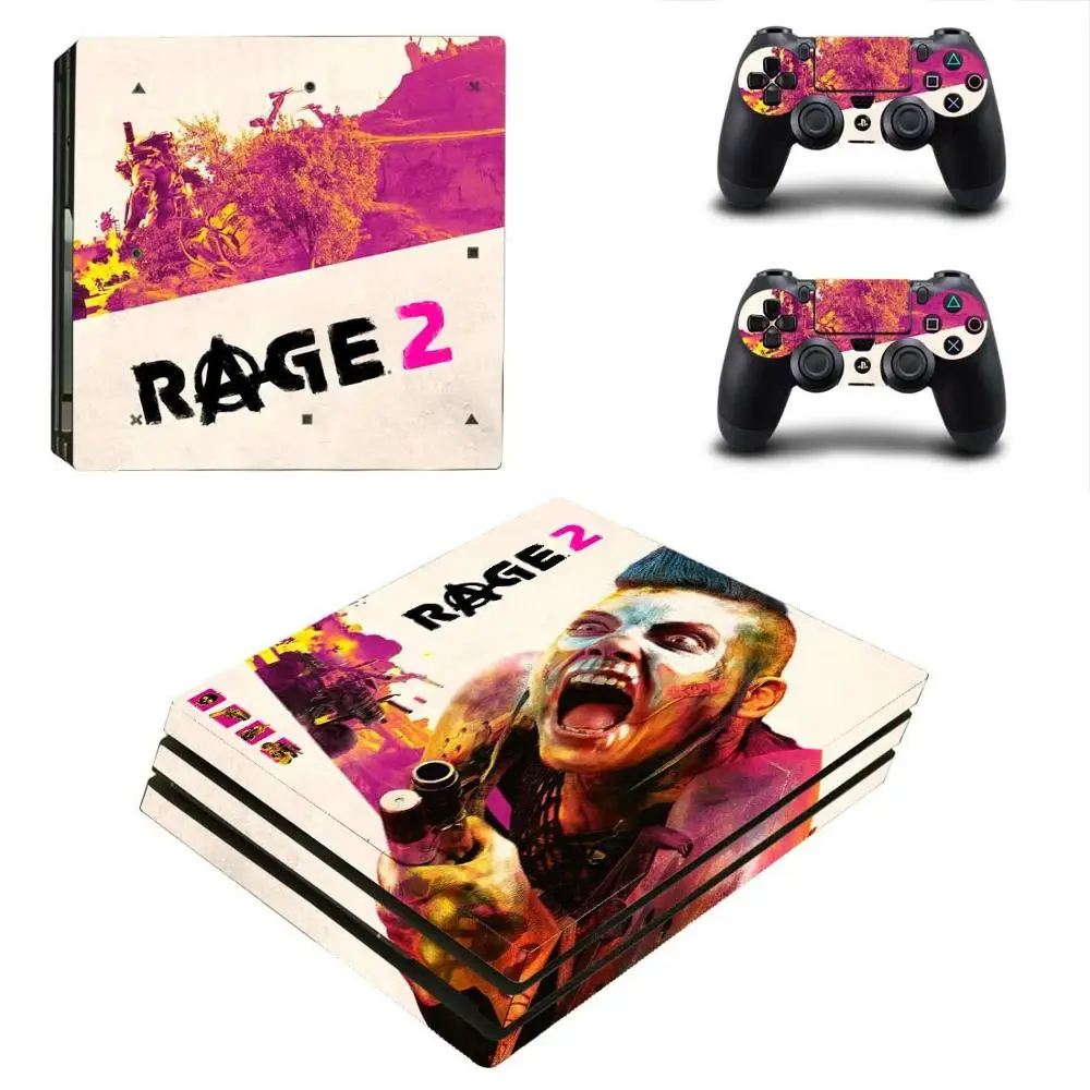 Игра Rage 2 PS4 Pro наклейка Play station 4 Кожа Наклейка для playstation 4 PS4 Pro консоль и контроллер Скины Виниловые