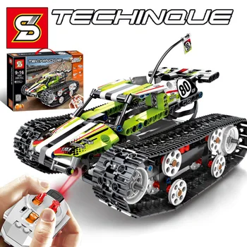

Technic Series The Rc Track Remote-control Race Car Set Compatible With 42065 Kids Building Blocks Bricks Christmas Gift