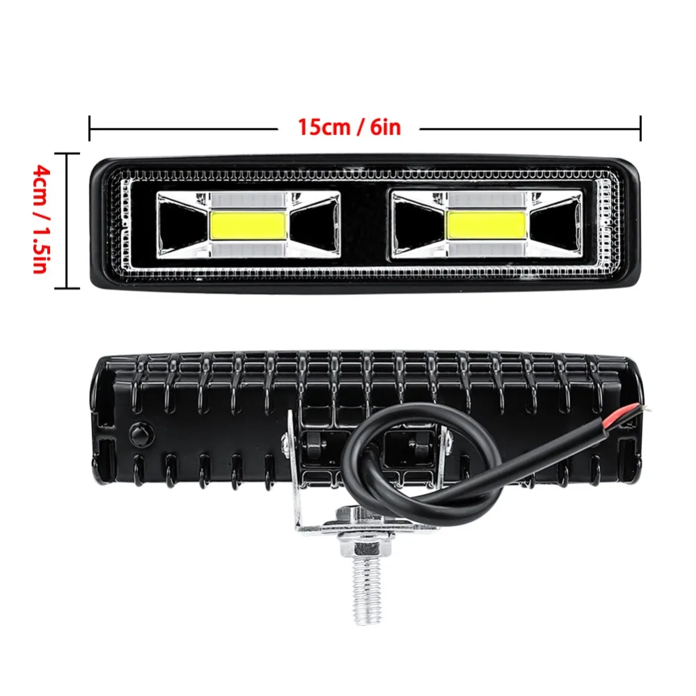 48 Вт COB 16LED рабочий светильник лампа точечный луч бар автомобиль внедорожник водонепроницаемый внедорожный вождения противотуманная фара для Jeep BMW