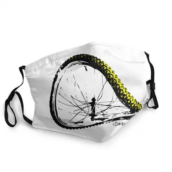 

Twisted Wheels Bent MTB Mountain Bike Reusable Face Mask Printed Anti Haze Dust Protection Cover Respirator Mouth Muffle