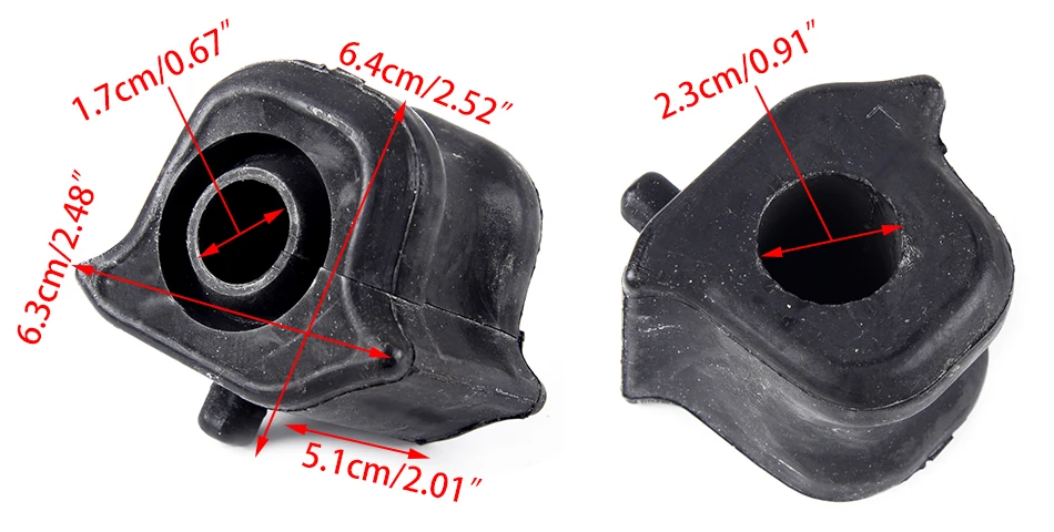 CITALL 48815-42090 48815-42100 черный 2 шт левый и правый передний подвесной стабилизатор Подвески втулка подходит для Toyota RAV4 2006-2012
