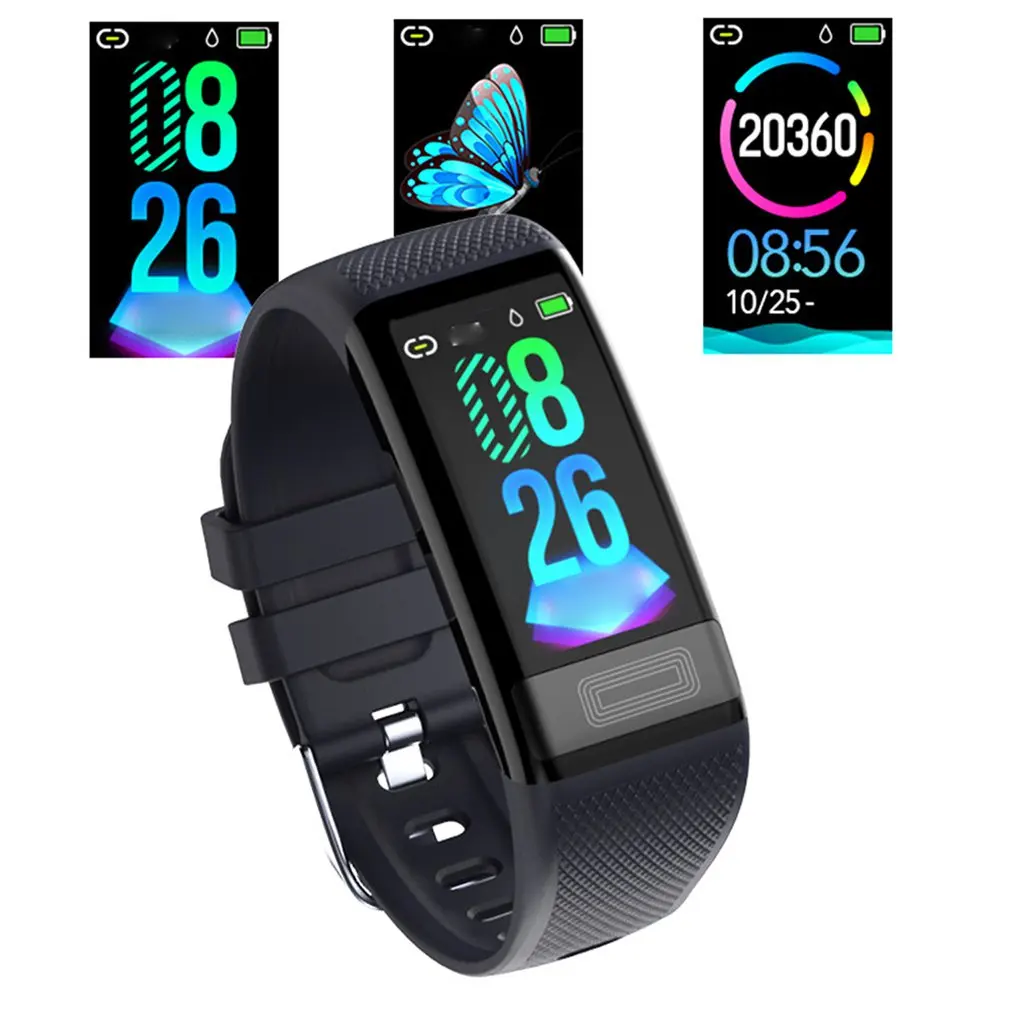 C20S ECG PPG Smart Bracelet Blood pressure Watch heart Rate Sleep monitor Smart Band Fitness Activity Tracker Health Wristband