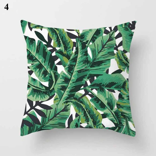 1PC Cactus Floral Print Cushion Cover Polyester Pillow Cases Throw Pillows Sofa Home Decor Pillowcase Decorative Pillow Covers 28