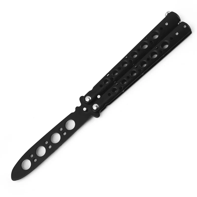 Portable Folding Butterfly Knife CSGO Balisong Trainer Stainless Steel Pocket Practice Knife Training Tool for Outdoor Games mini block plane Hand Tools