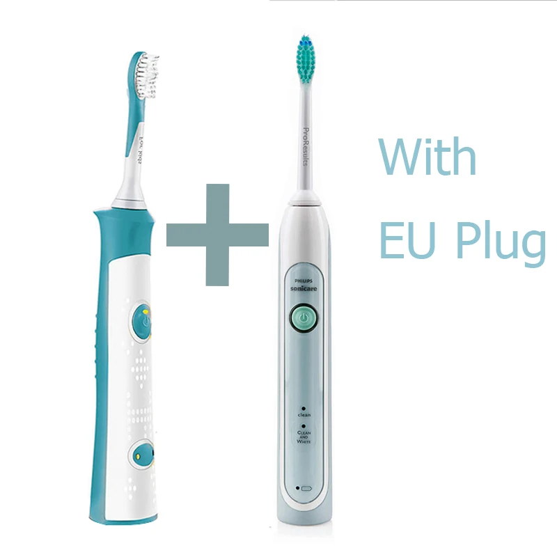 Philips Sonicare HX6314 электрические зубные щетки водонепроницаемые аккумуляторные с зарядной базой звуковые зубные щетки для детей и взрослых - Цвет: HX6314 Add EU Plug
