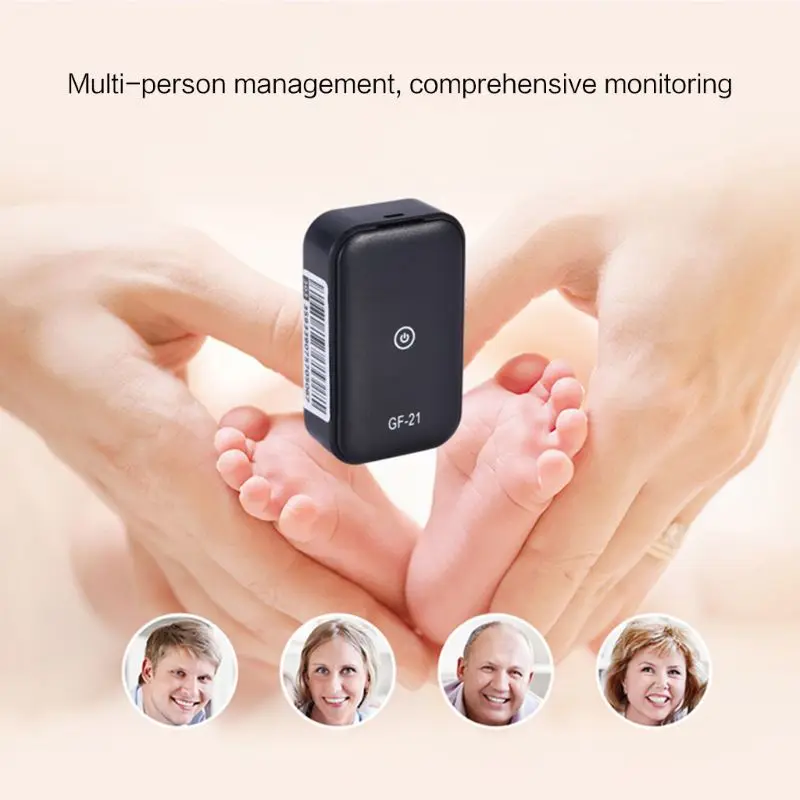  GF21 Mini GPS Locator Echtzeit Tracker Anti-Verloren Gerät Voice Control Aufnahme Locator Hohe-defi