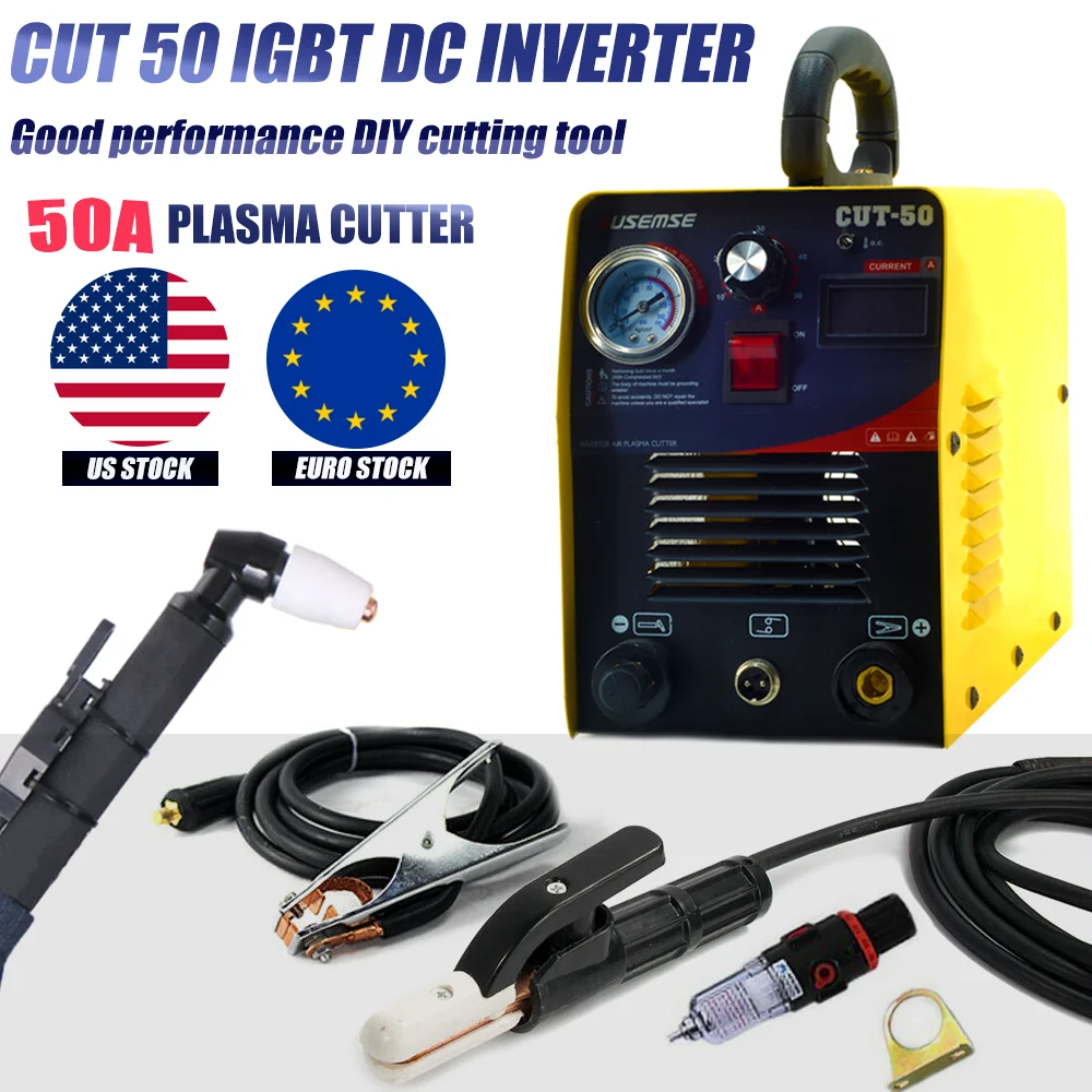 

Plasma Cutter 50Amp Machine Cutting CUT50 IGBT DC Inverter DIY Garden Tool 110/220v