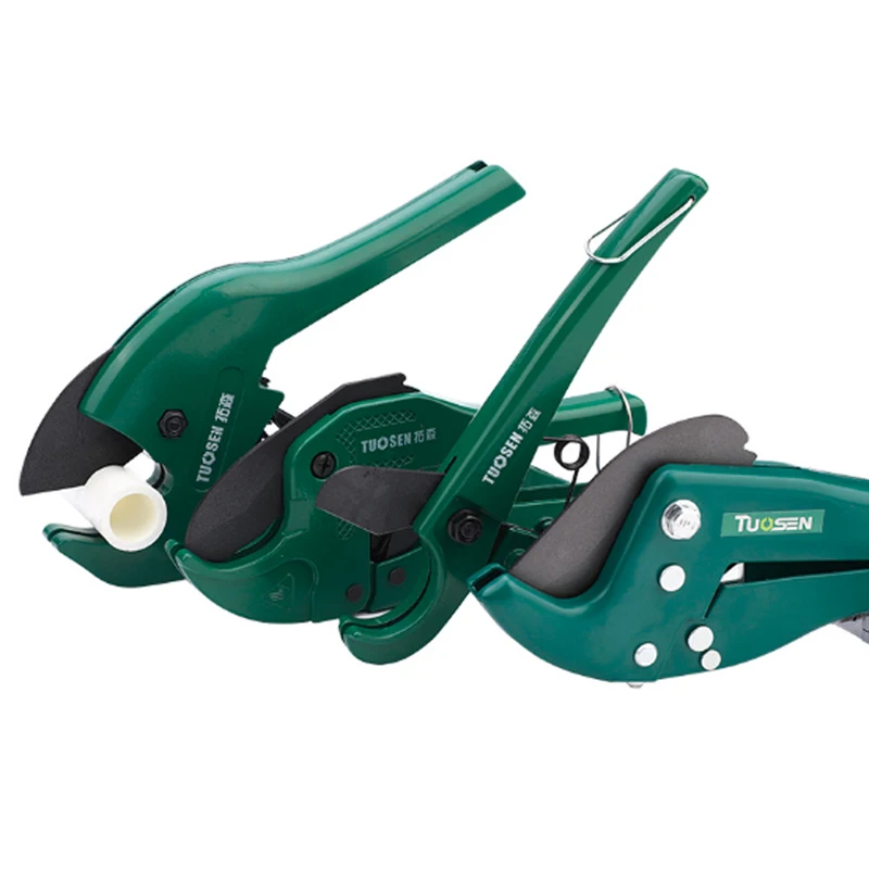 

TUOSEN 26mm/42mm/63mm Knife Cut Ratchet Plumbing Pipe Plastic Tubing Hose Cutter PE PVC Water Tube Tool PPR Aluminum Scissor