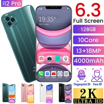 

lPhone 11 Rear Quad Camera 20MP Selfie Smartphone 10-Core 256GB 6.2 Inch 4200mAh Android 10 Dual SIM Card Mobile Phone