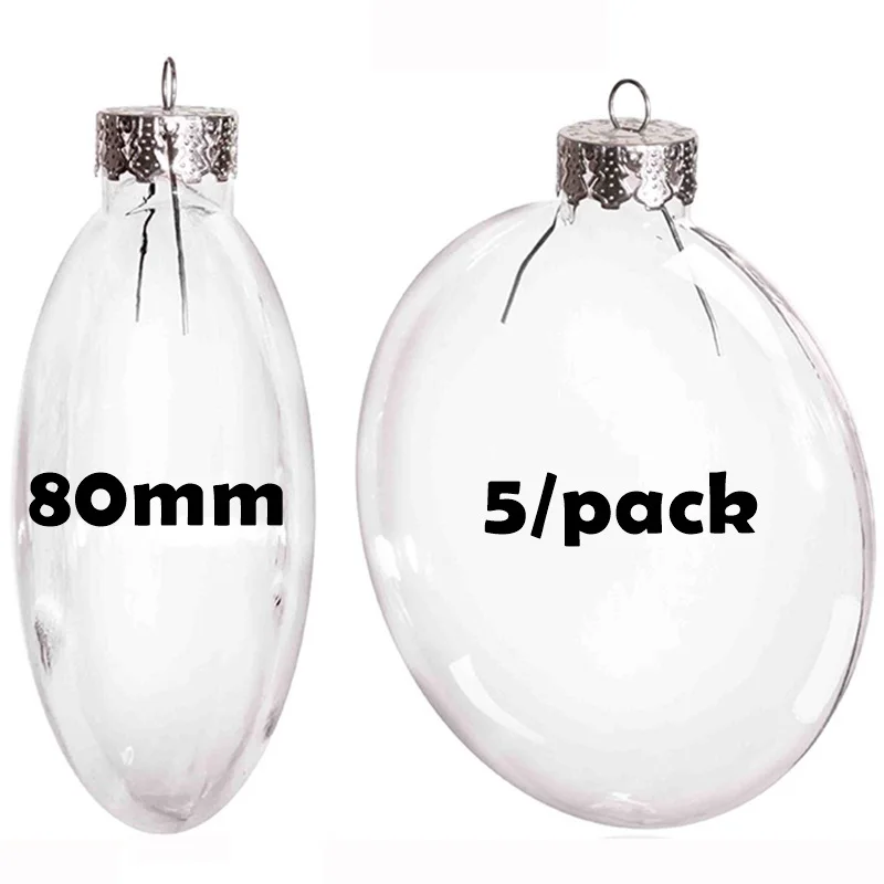 Promotion 5/pack, Diy Paintable Christmas Decoration Ball 80mm Glass
