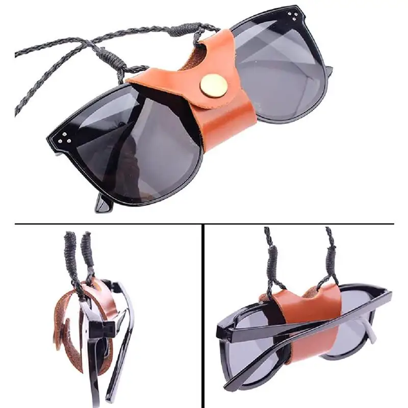 Handmade Leather Glasses Lanyard Sunglasses Hanging Neck Chain Glasses