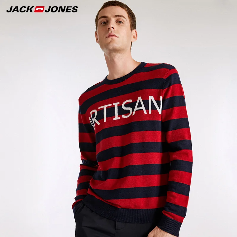 Мужской шерстяной трикотажный свитер Jack Jones модель 218324543 на осень и зиму | Мужская