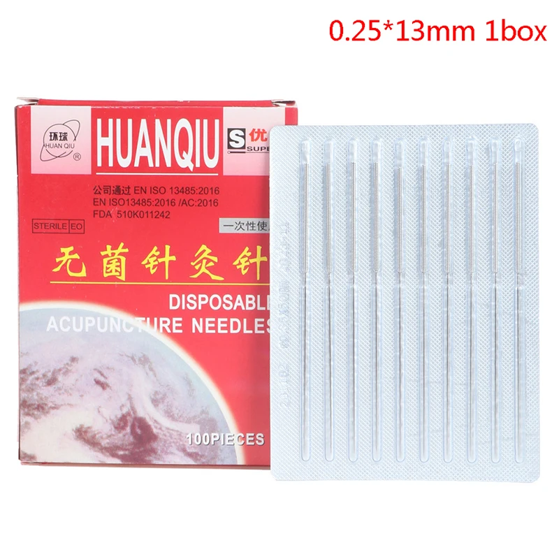 100 Pcs Acupuncture Needle with Tube ALL Size Acupuncture Disposable Sterile Beauty 1 BOX Massage Sterilze Needle disposable acupuncture needle