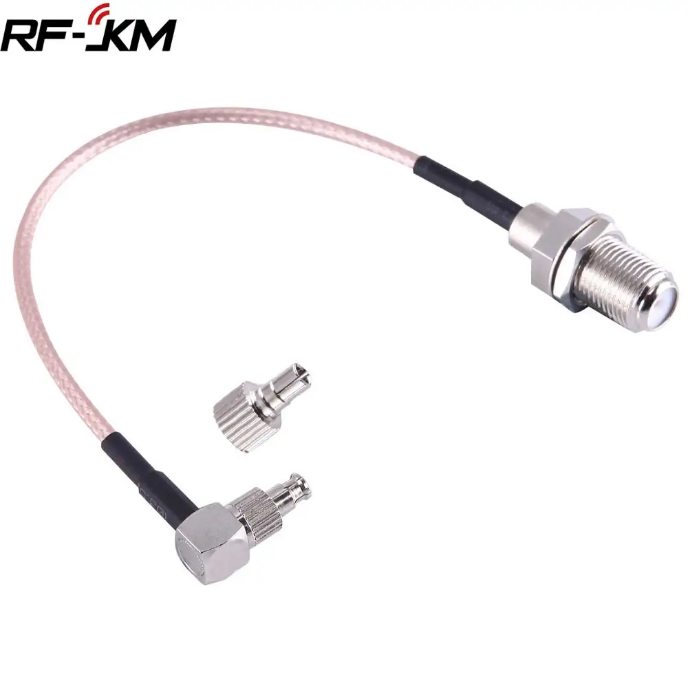 F Женский TS9 &amp CRC9 штекер коаксиальный адаптер RF разъем RG316 кабель 15 см |