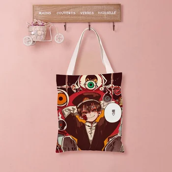 

Anime Toilet-Bound Hanako-Kun Canvas BagS Shopping Basgs Comic Student Portable Eco-Friendly Tote Bag For School & Outdoor