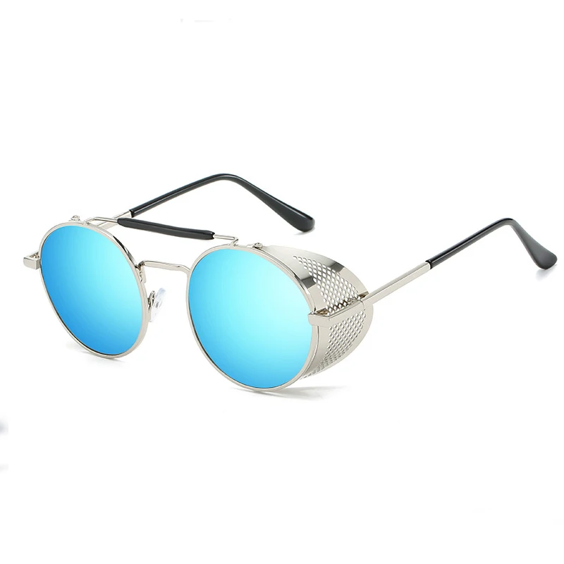 Новые очки для косплея ТВ Good Omens Devil Crowley стимпанк Omen солнцезащитные очки - Цвет: 3