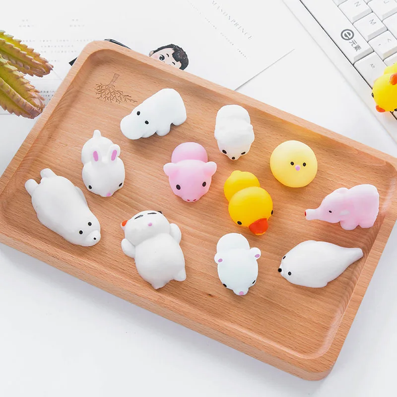 Мягкое Животное Игрушка сжимает Mochi поднимающийся милый мини губка Matschig животные снятие стресса детские игрушки подарок