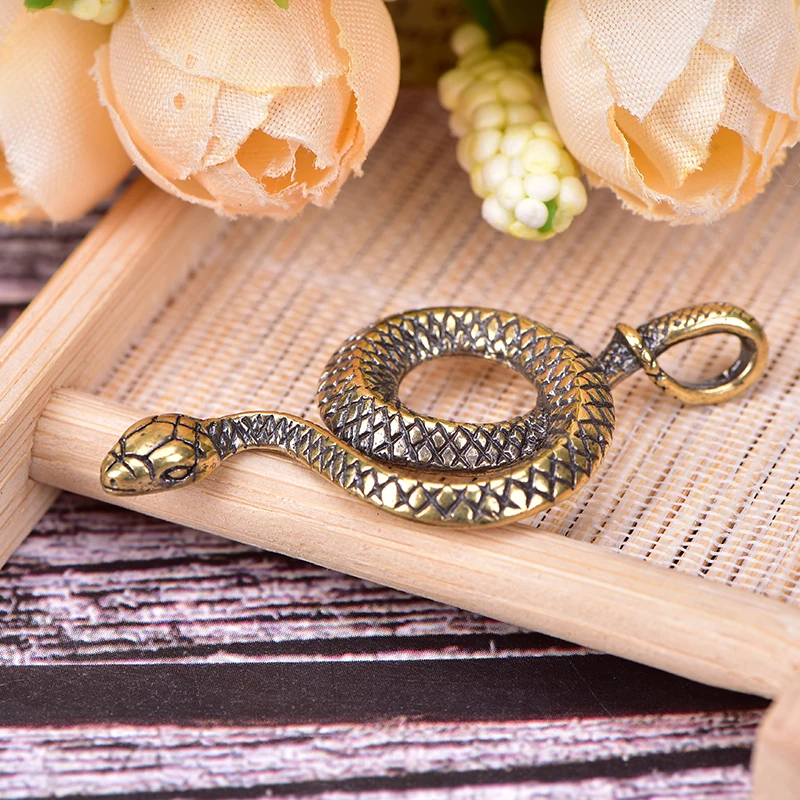 Винтажное латунное кольцо для ключей для улицы DIY нож из бисера Paracord шарик Висячие