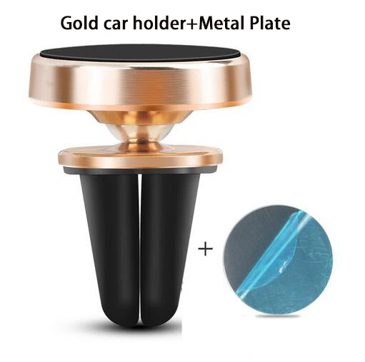 Gold Rotatable Поддержка magnético móvil поддержка magnético пункт Китай автомобиль высокого поддержка para сотовый телефон для мобильного универсальный para машине поддержка para смартфон par - Цвет: Gold Rotatable