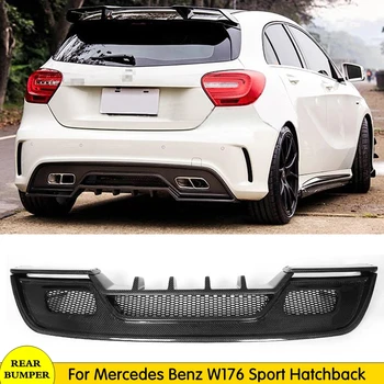 

W176 Carbon Fiber Rear Lip Bumper Spoiler Diffuser Splitter for Mercedes Benz W176 AMG A250 A260 A45 Sport 2014-2017 Car Styling