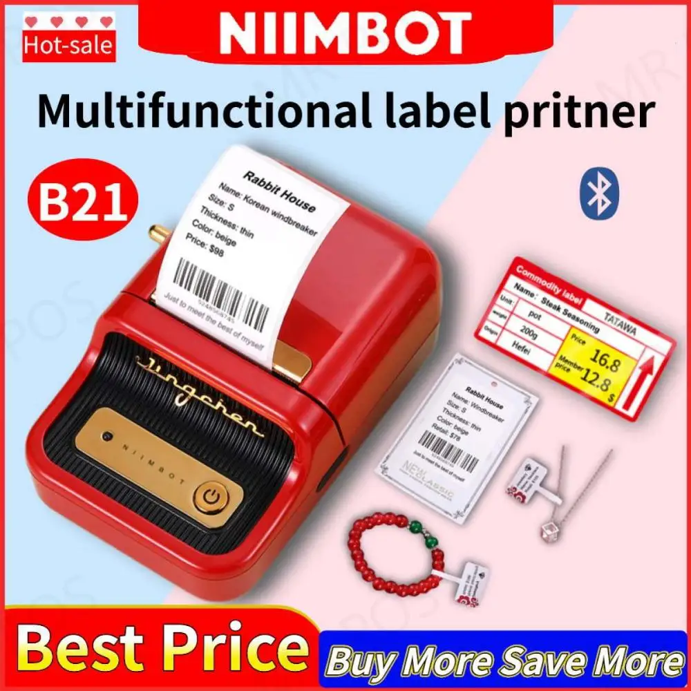 Niimbot Thermal Label Printer Wireless Portable Barcode Label Printer