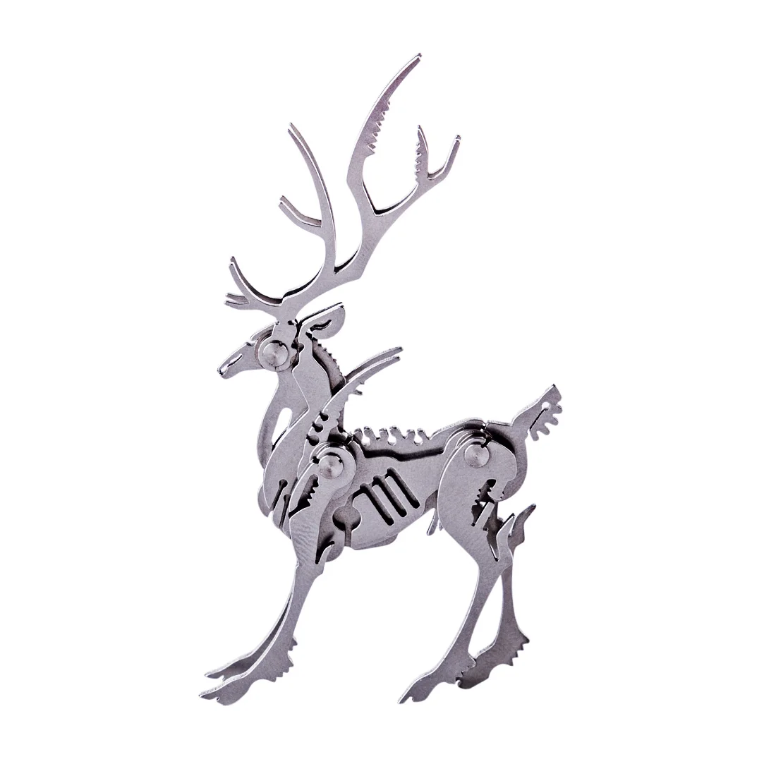 Головоломка металлический Лось 3D из нержавеющей стали своими руками сборная