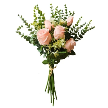 

INS Wind Wedding Simulation Flower Bulgarian Rose Bunch Home Decoration Fake Flower