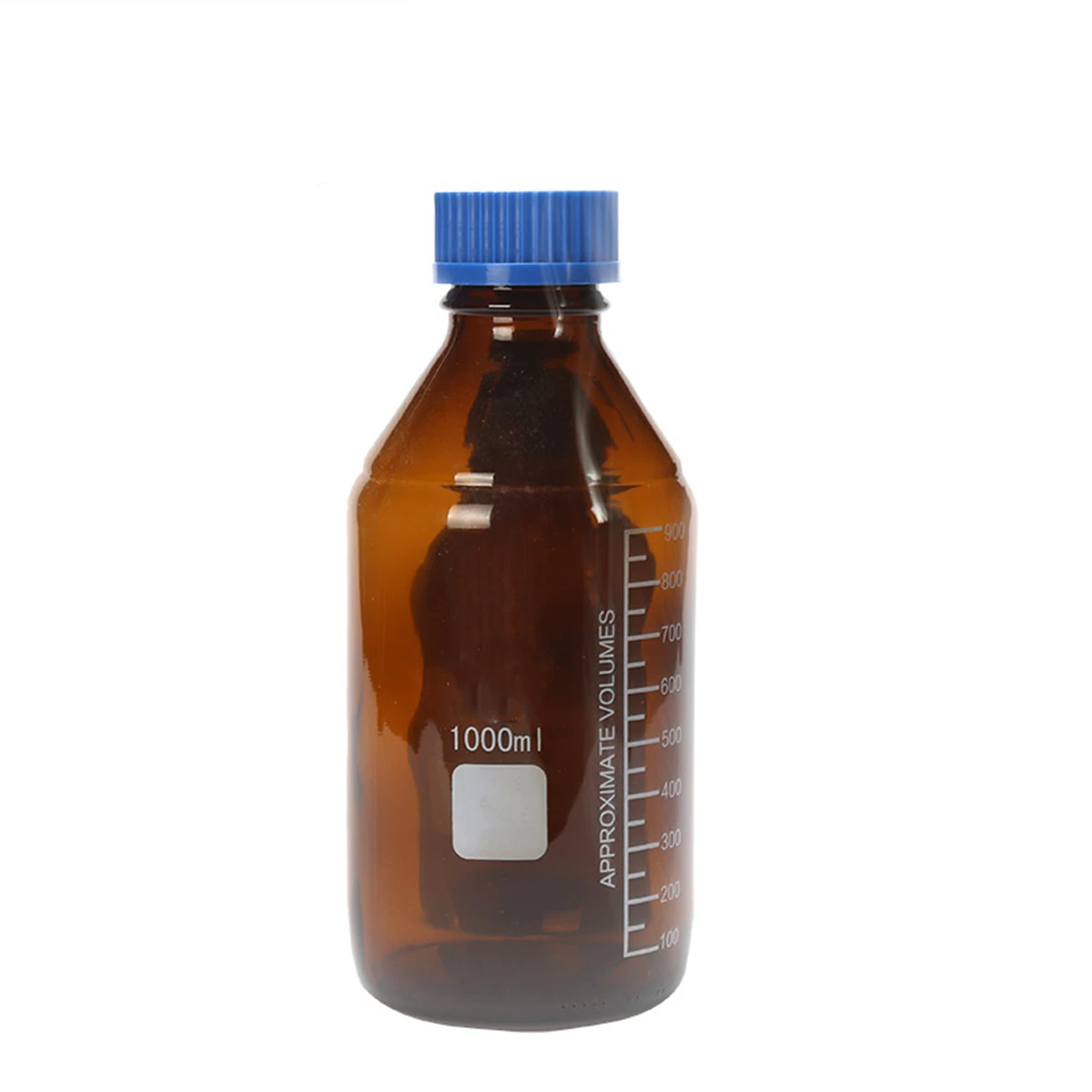 Lab Glass Amber Reagent Bottle Screw Cap Laboratory Brown Flask Chemistry Vessel