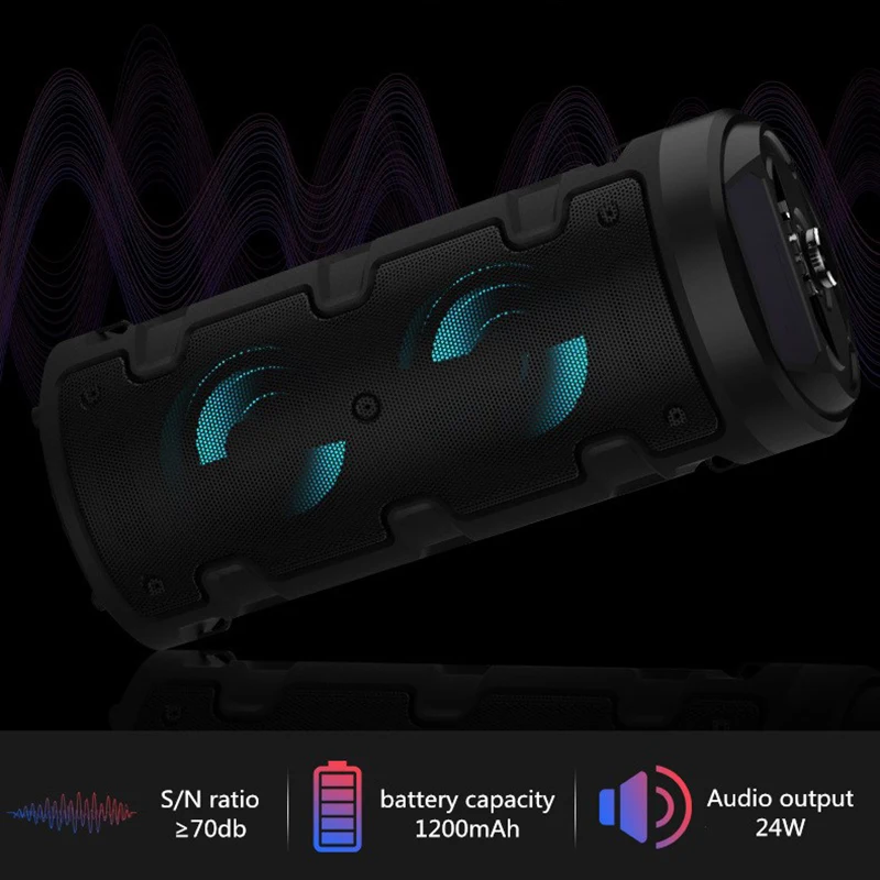 Cannon barrel bluetooth speaker high-power