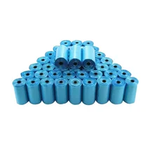 Синий 40 рулонов мешки для уборки за домашними животными собака кошка отходы забрать чистую сумку рулон 15 мешков переноска для животных-20