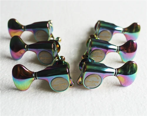 Derjung brand made in taiwan guitar machine tuner, guitar tuning pegs - Цвет: Rainbow color