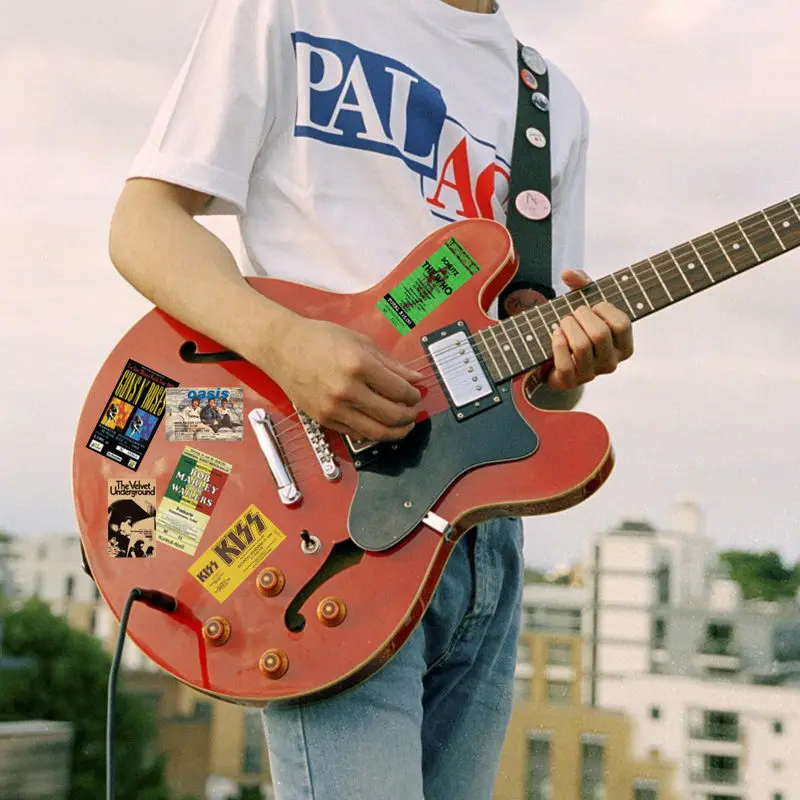 Наклейка рок с музыкальным билетом наклейка граффити в стиле ретро для детей