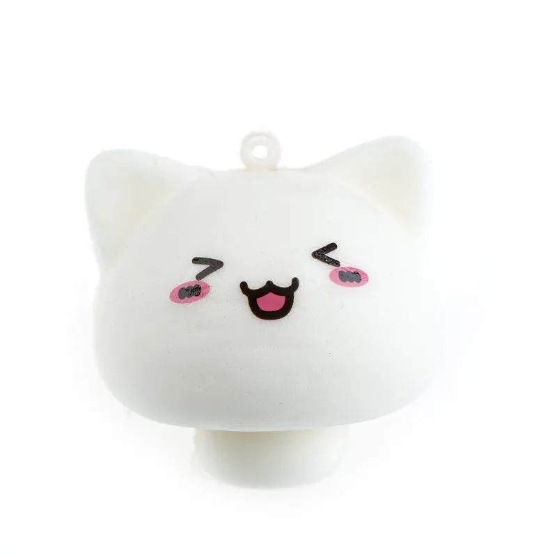 Kawaii animals Mochi Белый Мульти-Экспрессия Гриб Кролик Мягкий игрушки Подвески с ремешками для телефона мягкая сжимаемая игрушка подарок