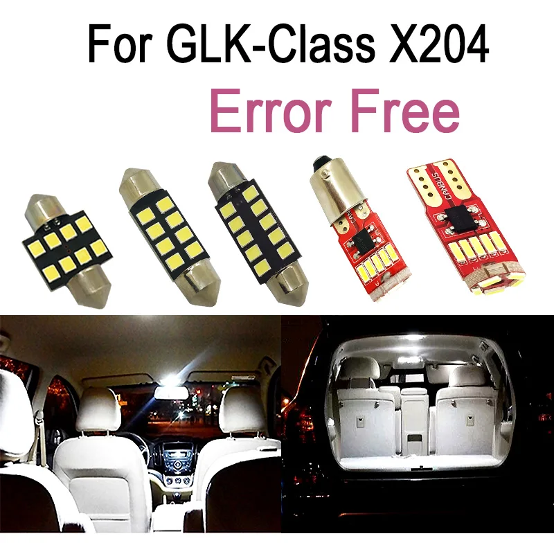 

17pcs Error free LED Reading Lamp Interior dome Light Kit For Mercedes Benz GLK class X204 GLK300 GLK280 GLK250 GLK350 (09-15)