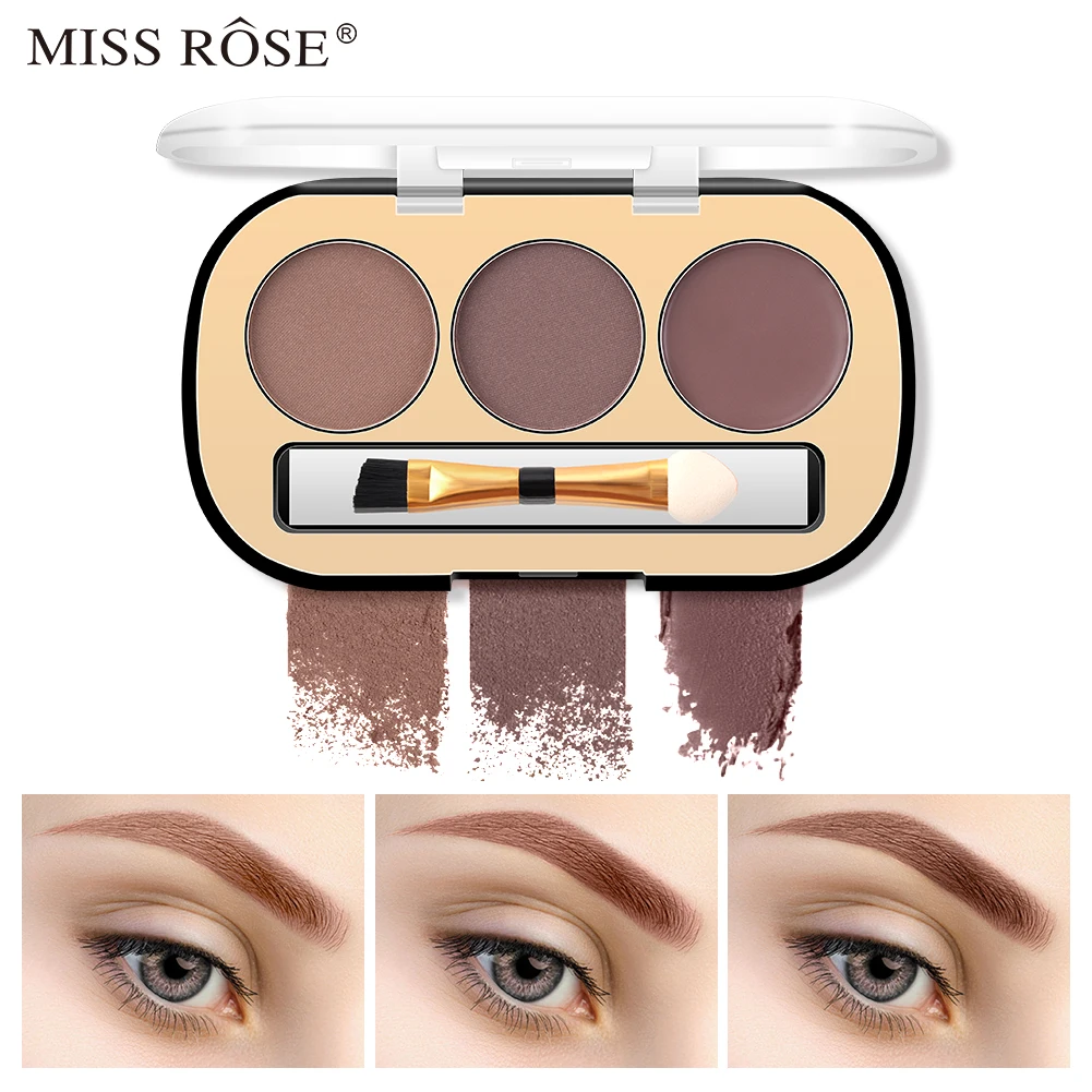 

MISS ROSE Eyebrow Powder Palette Matte Eyeshadow Palette Long Lasting Waterproof Face Makeup Cosmetics Eye brows Pigment TSLM1
