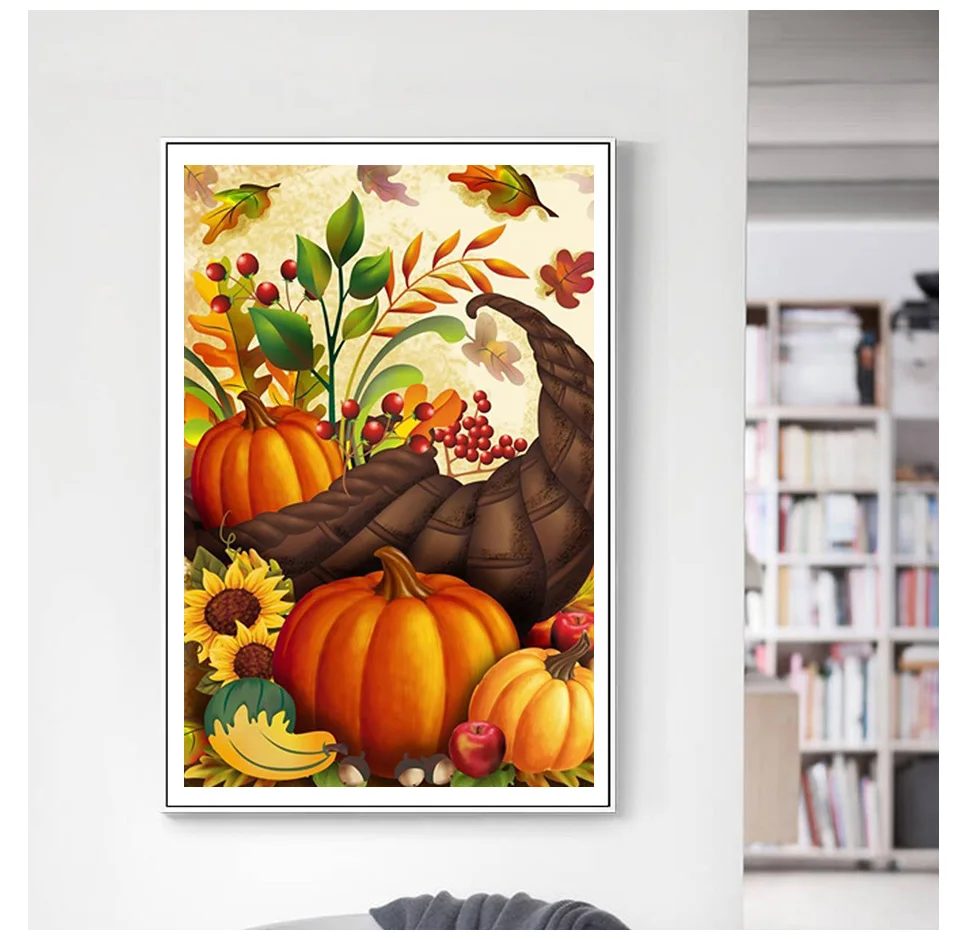 

5D DIY Diamond Painting Halloween gift pumpkin Embroidery Handwork Cross Stitch Mosaic Picture Rhinestone Home Decor Sale