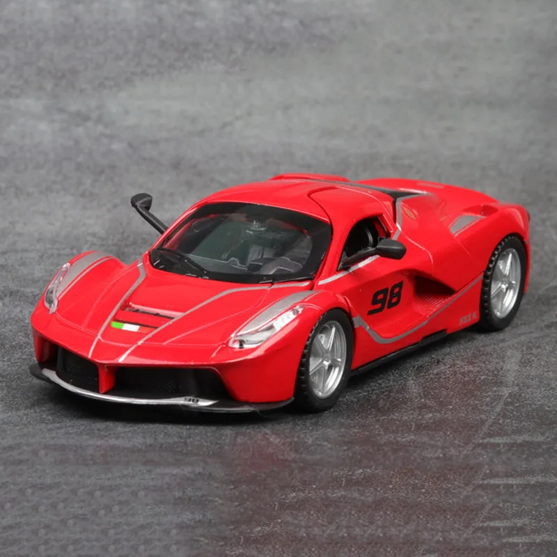 No Original Box 1:32 FXX супер спортивная машина литая модель игрушечного автомобиля модель из сплава Высокая симитация светильник/Звук/функция оттягивания автомобилей игрушки для детей - Цвет: No Original Box