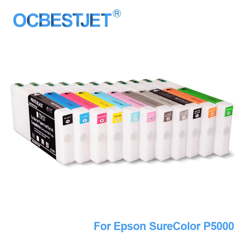 11colors set t9131 t9139 t913a t913b compatible ink cartridge filled