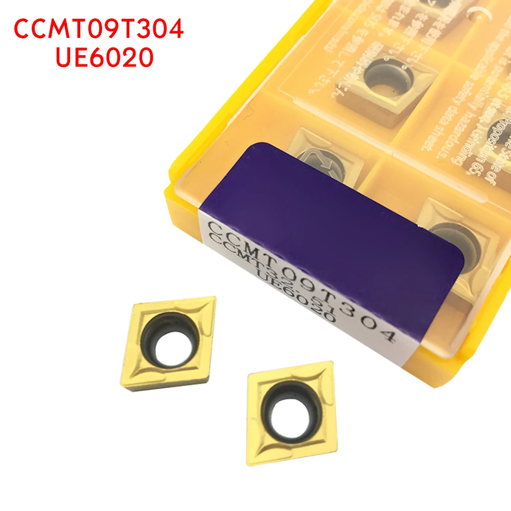 20PCS CCMT09T304 UE6020 carbide inserts Internal Turning tool CCMT 09T304 face endmills Lathe Tools Milling cutter CNC | Инструменты