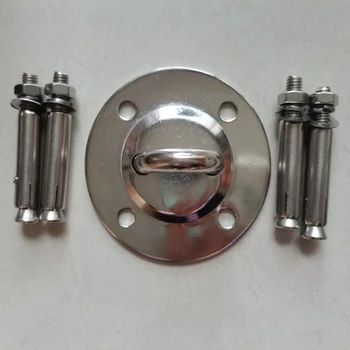 

Stainless Steel Hammock Hanging Plate Fixed Buckle Hook for Swing Hammock Training Yoga Ceiling Mount Anchor