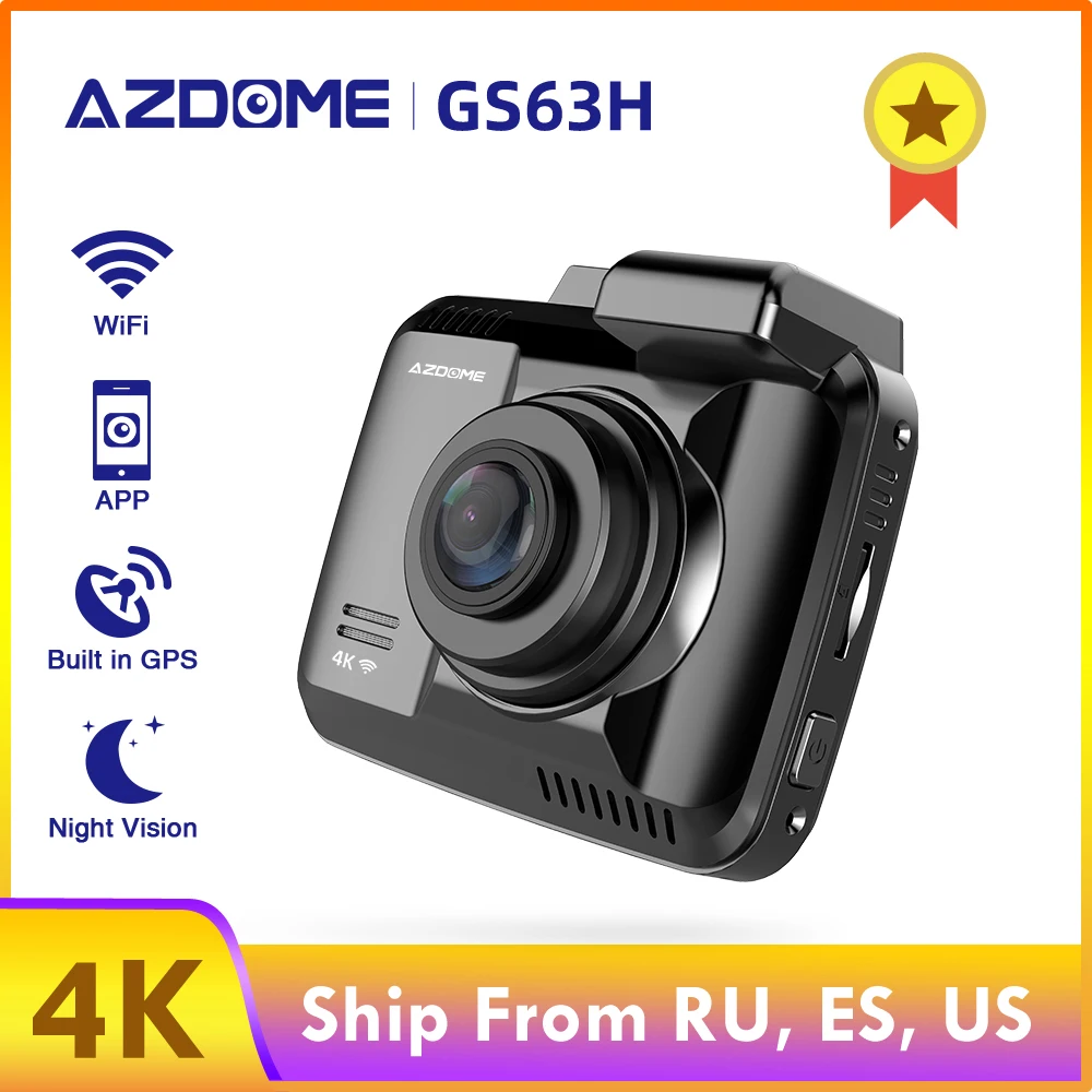 AZDOME GS63H 4K 2160P видеорегистратор Встроенный Wi-Fi gps Автомобильный видеорегистратор 2,4 AZDOME GS63H 4K 2160P видеорегистратор Встроенный Wi-Fi gps Автомобильный видеорегистратор 2,4