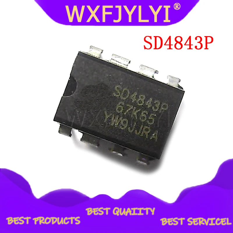 10 ชิ้น/ล็อตSD4843P SD4843 SD4843P67K65 DIP8 เปลี่ยนชิปอุปทานใหม่ที่ ...