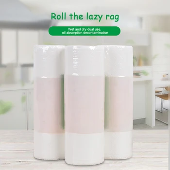 

35Sheets/roll Non-woven Cleaning Cloth Disposable Rag Durable Kitchen Oil Absorb Towel Multi-function Dry Wet Dual Use Dishcloth