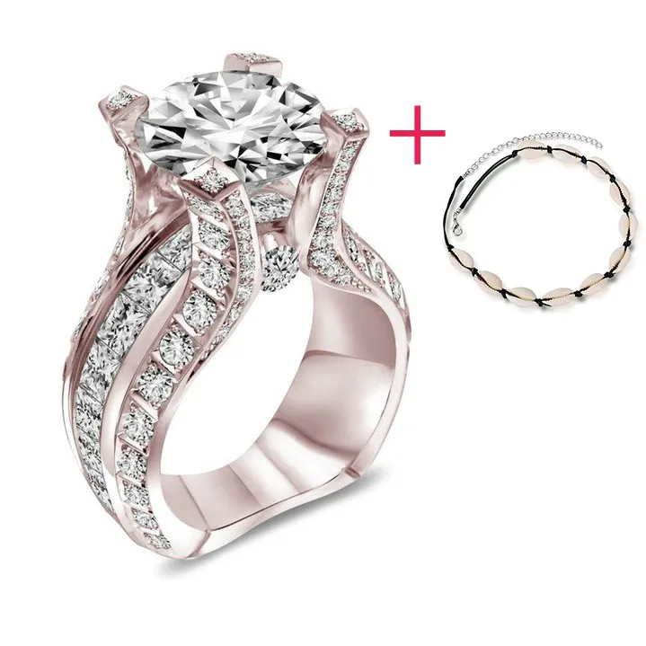 Fashion anillos plata 925B Beautiful Silver Crystal Zircon Ring Size 6/7/8/9/10 Hot Sale High Quality Bride Women Dropshipping | Украшения