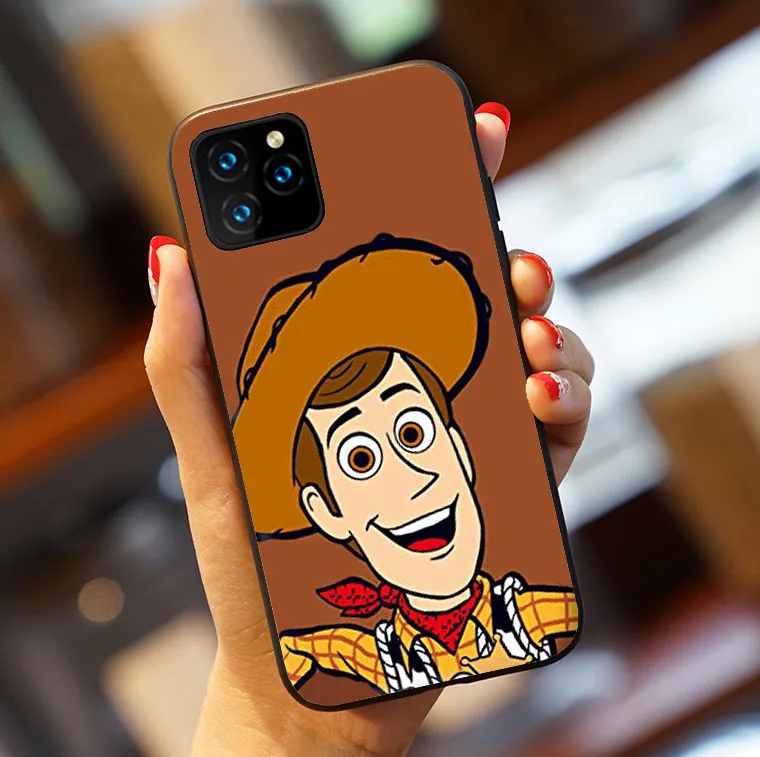 Милая история игрушек мультфильма черный ТПУ чехол для телефона для iPhone 7 7Plus 8 8Plus 6s Plus 11 Pro X XS Max Xr Вуди Базз Рекс мягкий чехол