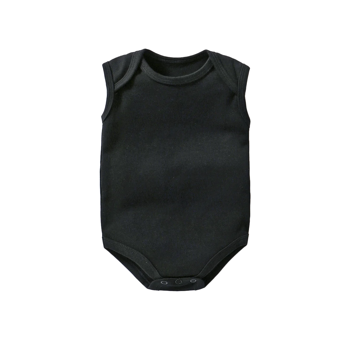 baby rompers Black Одежда для новорожденных, хлопковый летний детский комбинезон, Одноцветный комбинезон без рукавов для маленьких мальчиков и девочек, комбинезон, качественная одежда, подарок для малышей - Цвет: baby rompers Black