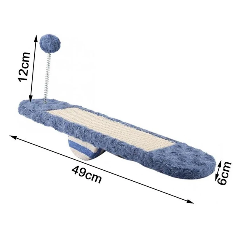New Kitten Scratching Board Seesaw Pet Claw Board Sisal Wear Resistant Pet Toy NE